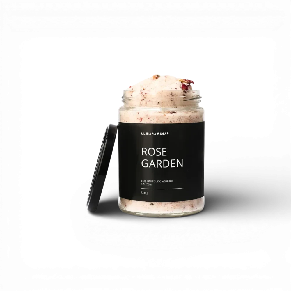 [AS-02SALT-ROSEGA00CZ] Almara Soap - Koupelová sůl Rose Garden 450g