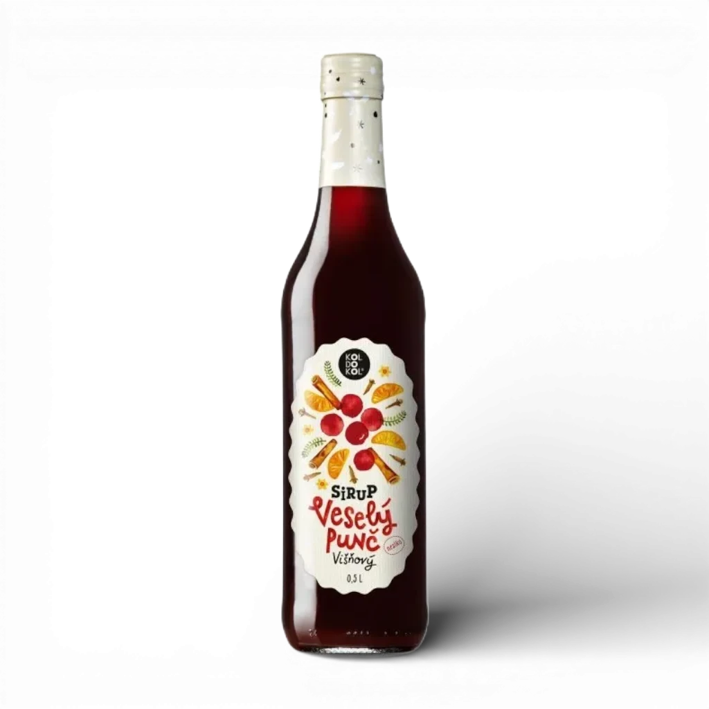 [Višňový veselý punč sirup 500 ml] Koldokol - Veselý punč višeň 0,5l