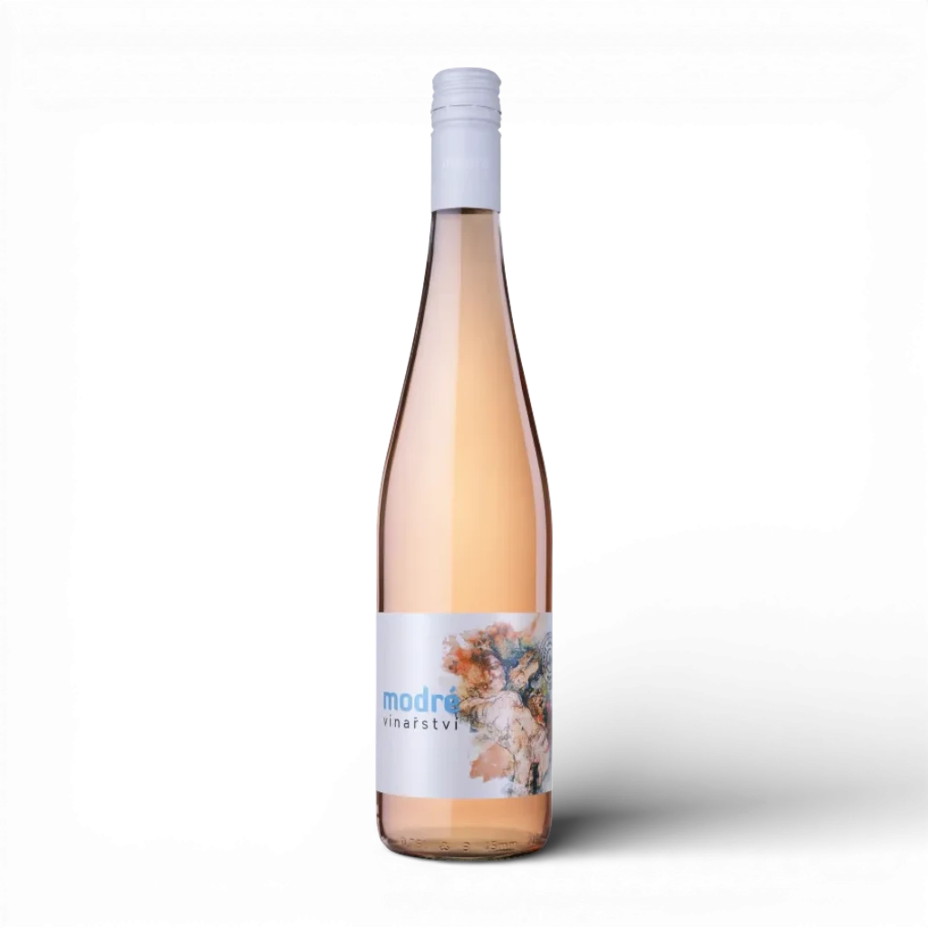 Modré vinařství - Cabernet Moravia-rosé - Pozdní sběr 2024 polosuché 0,75l 12%
