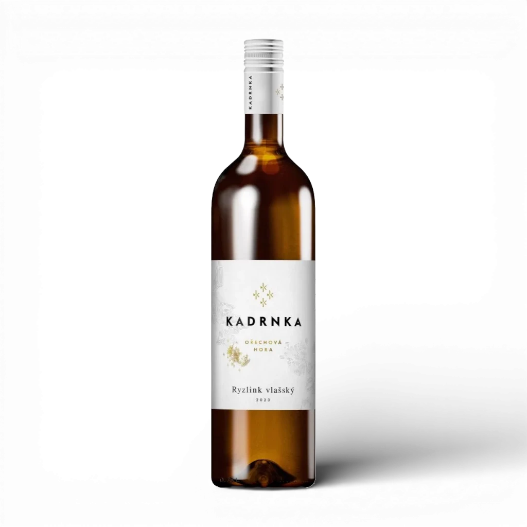 [1324910565351810] Víno Kadrnka - Ryzlink vlašský 2024, suché, Březí, Ořechová hora, K2, alk. 12,5%, 0,75l